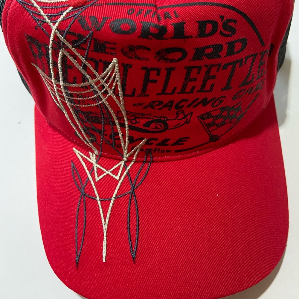 New! Von Dutch Red and Black Trucker Hat
